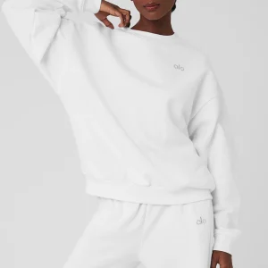 Accolade Crew Neck Pullover - White