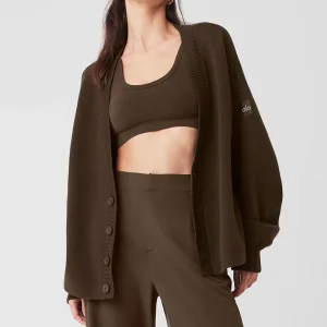 Scholar Cardigan Sweater - Espresso