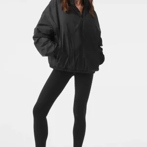 Latitude Light Weight 1/2 Zip Pullover Jacket - Black