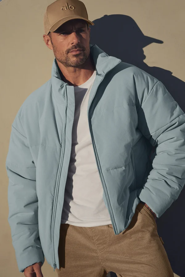 Stretch Woven Street Puffer - Cosmic Grey