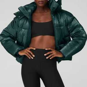 Pearlized Pristine Puffer - Midnight Green