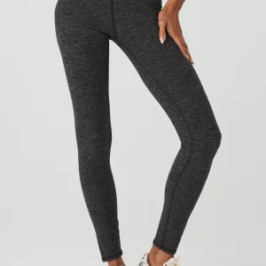 Alosoft High-Waist 7/8 Highlight Legging - Dark Heather Grey