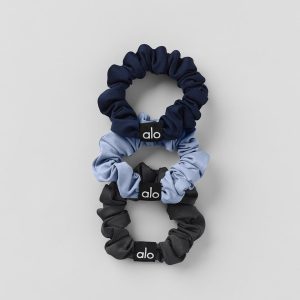 Fresh Mini Scrunchie 3-Pack – Winter Frost/Navy/Anthracite