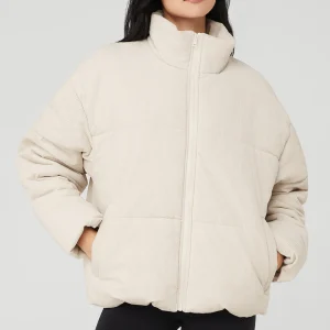 Corduroy Stage Puffer - Bone