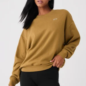 Accolade Crew Neck Pullover - Golden Olive Branch