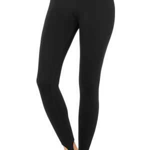 High-Waist Classic Stirrup Legging - Black