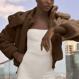 Foxy Sherpa Jacket - Espresso