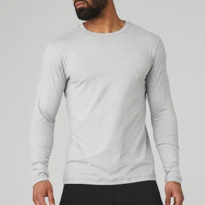 Conquer Reform Crewneck Long Sleeve - Athletic Heather Grey