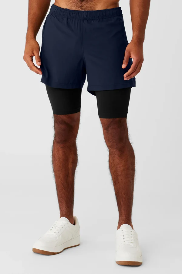 5 Revival 2-in-1 Short - Navy/Black
