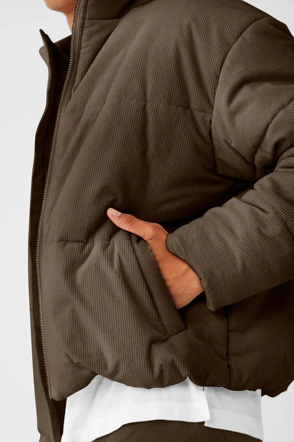 Corduroy Stage Puffer - Espresso