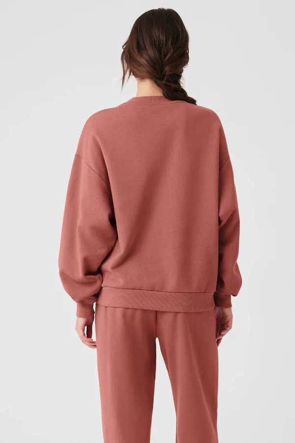 Accolade Crew Neck Pullover - Soft Terracotta