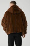 Knock Out Faux Fur Jacket - Chocolate