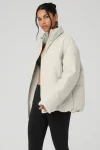 Stretch Woven Street Puffer - Bone