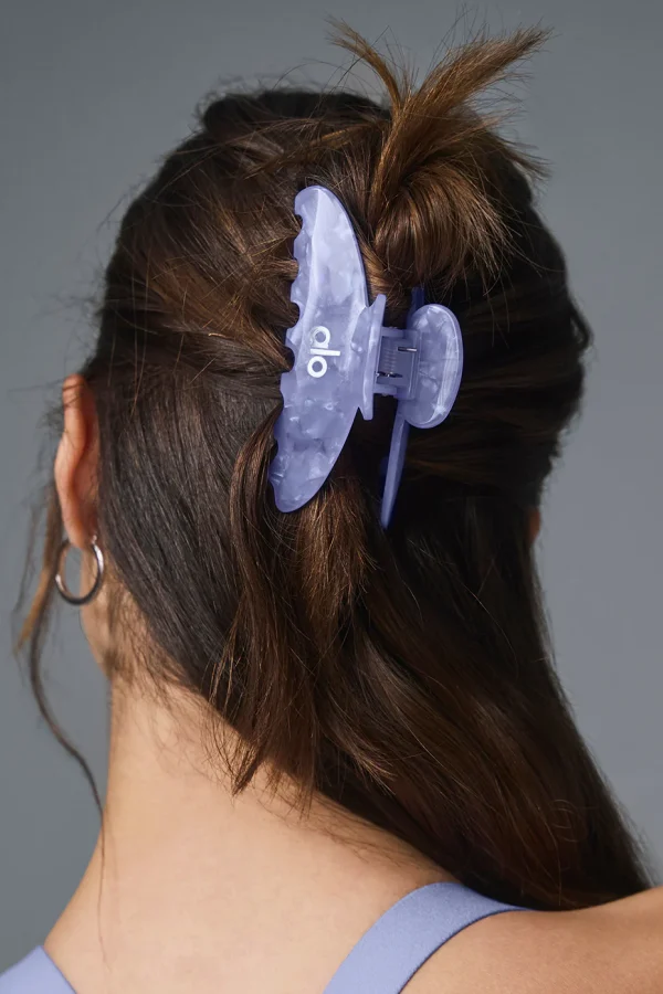 90's Claw Clip - Euphoric Purple Marble