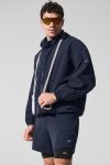 Vantage Nylon Ripstop Track Jacket – Navy