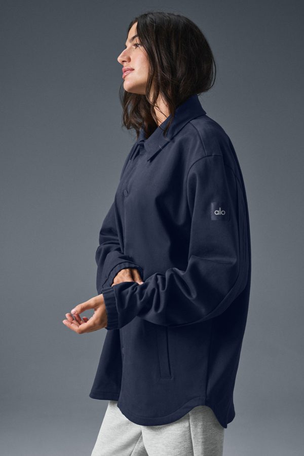 Edition Sueded Jacket – Navy