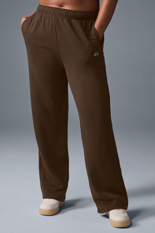 Accolade Straight Leg Sweatpant – Espresso