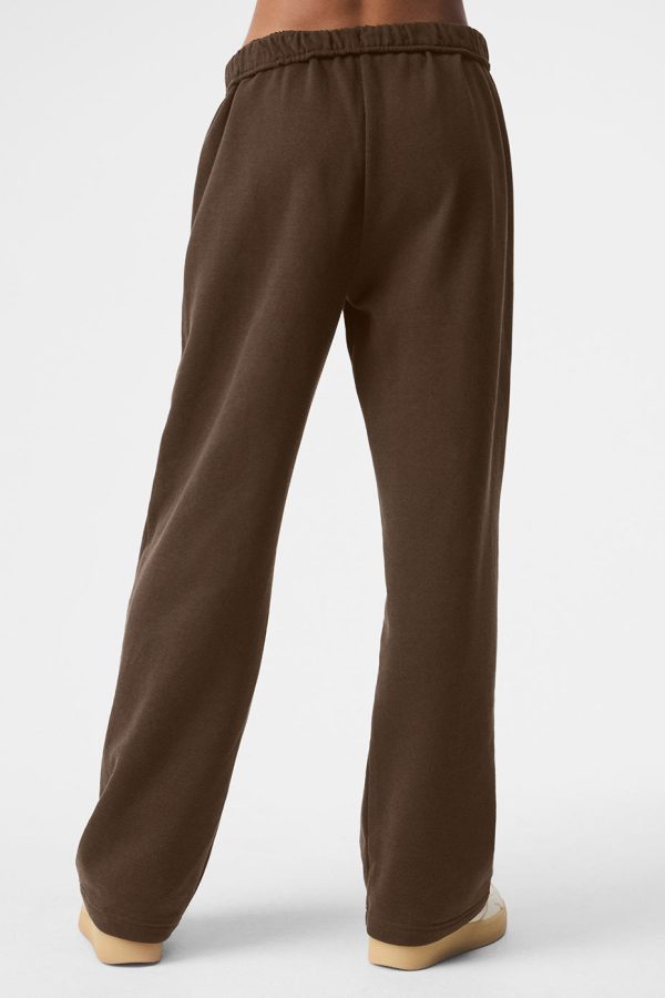 Accolade Straight Leg Sweatpant – Espresso