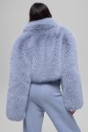 Opulent Faux Fur Cropped Jacket – Winter Frost