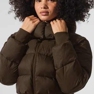 Foxy Puffer Jacket – Espresso