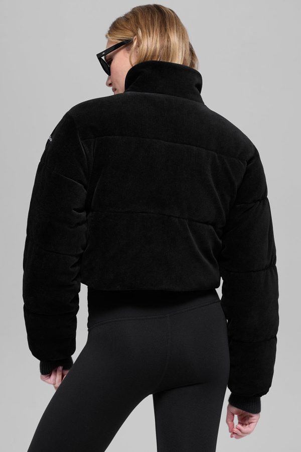 Micro Corduroy Dreamy Puffer ?C Black