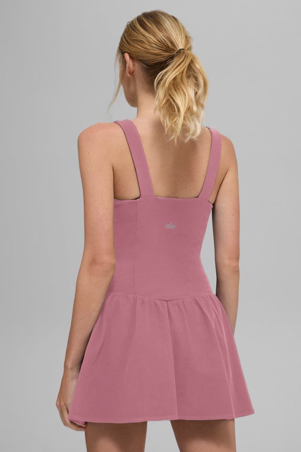 Alosoft Break Point Tennis Dress – Pink Wild Rose