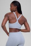 Seamless Two Tone Rib Bra – Winter Frost Heather